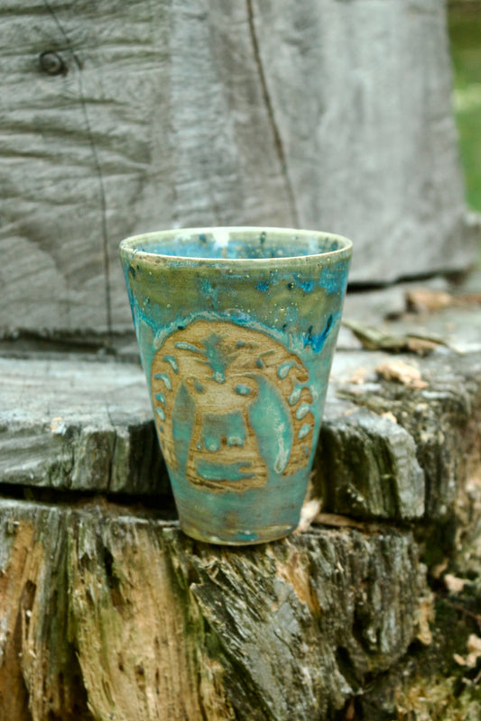 Bicchiere azzurro I