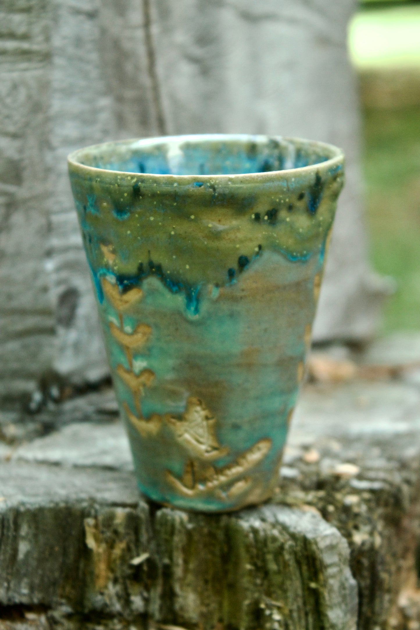 Bicchiere azzurro I