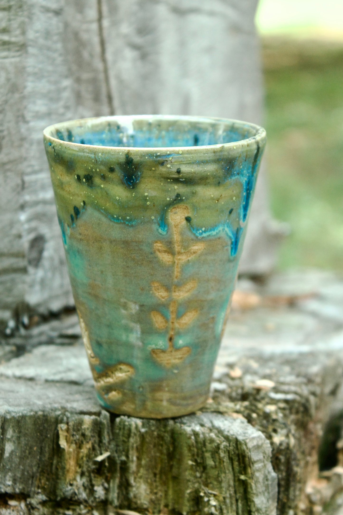 Bicchiere azzurro I
