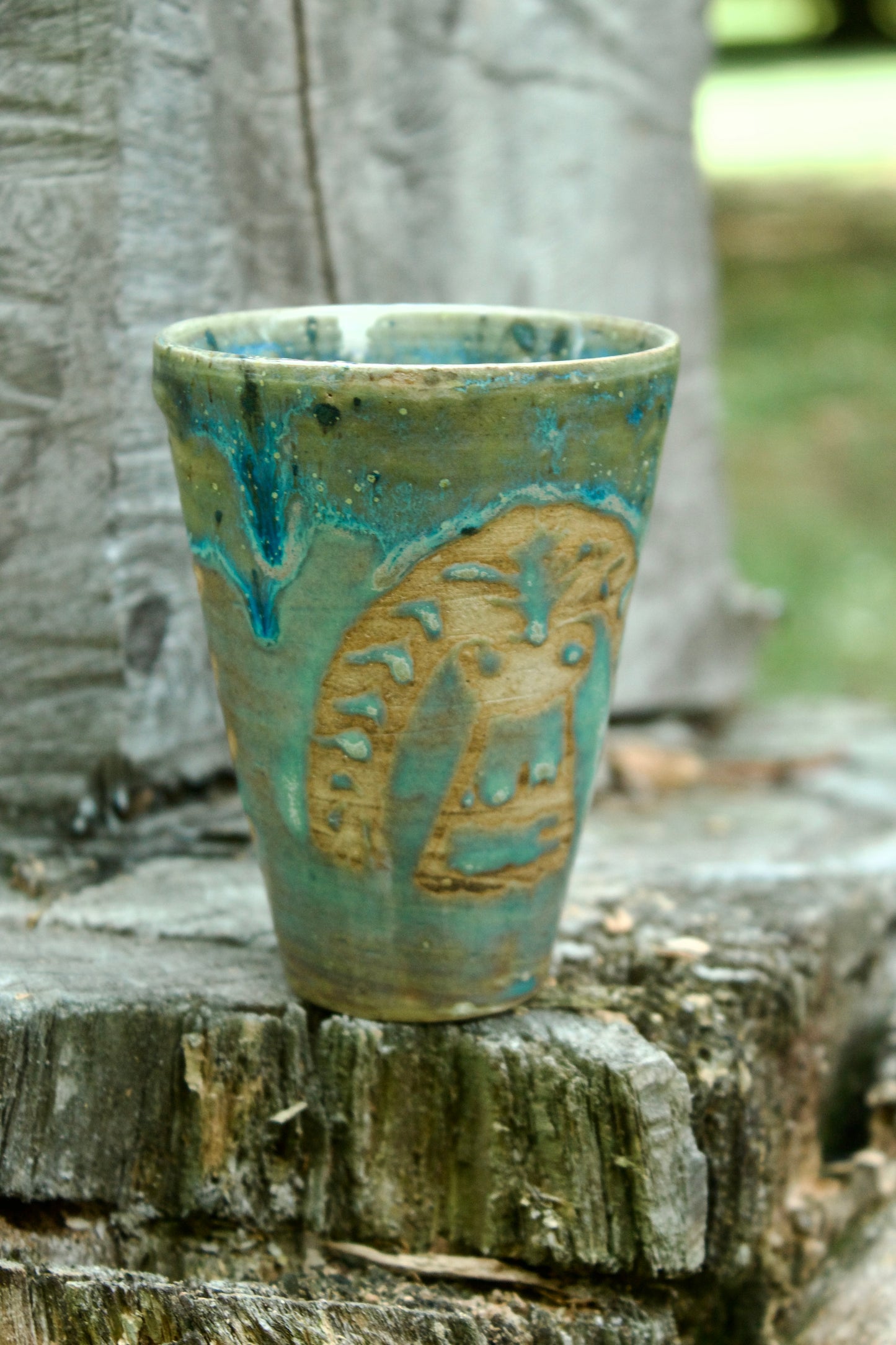 Bicchiere azzurro I